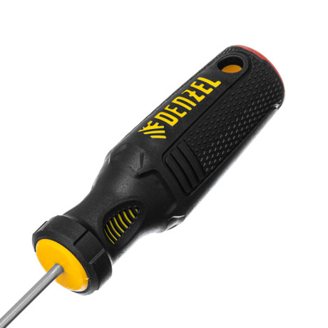 Отвертка, PH0х100 мм, S2, 3к рукоятка Denzel