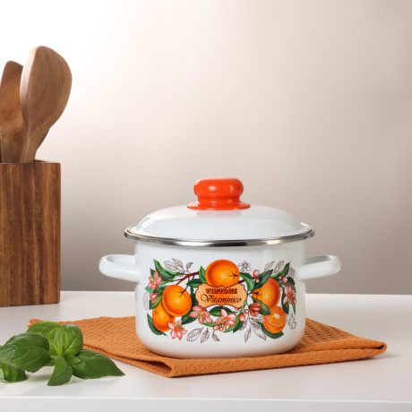 Гарден Кастрюля эмалированная 2л