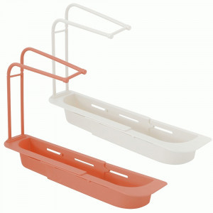 Подставка д/раковины раздвижная 36-50*8*5см (кратность 3!!!) полипропилен VL58-234