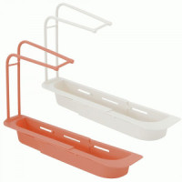 Подставка д/раковины раздвижная 36-50*8*5см (кратность 3!!!) полипропилен VL58-234