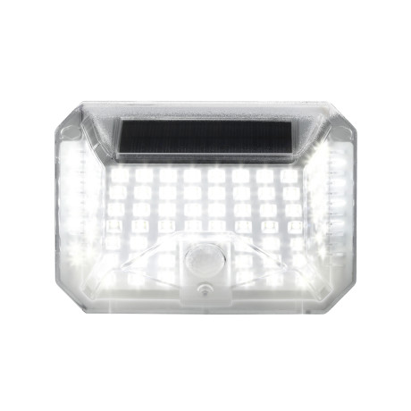 BY Светильник уличный настенный с сол. панелью, датчик движ., 3 режима, 110лм, 6500K, 1200мАч, IP65