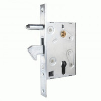 Замок врезной для откатных ворот б/руч БУЛАТ ЗВ4-1К.50.72.25.04 хром 50мм под ц/м, м/о 72 мм (20)