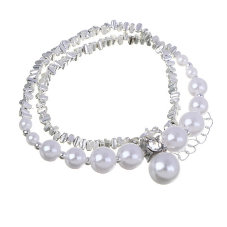 Ожерелье, бижутерия, сплав, пластик, размер бусин 10мм, БЖ-16