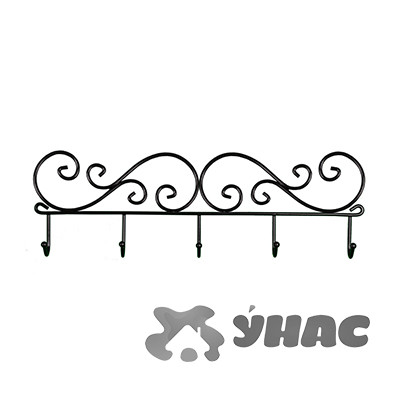 Вешалка "Кружева 5" цвет черный 400х45х130мм ВН 276Ч (10)