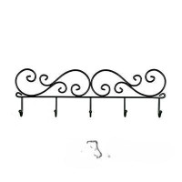 Вешалка "Кружева 5" цвет черный 400х45х130мм ВН 276Ч (10)