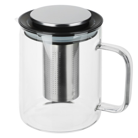 SATOSHI Монблан Чайник заварочный 1200мл, стекло, нерж.сталь