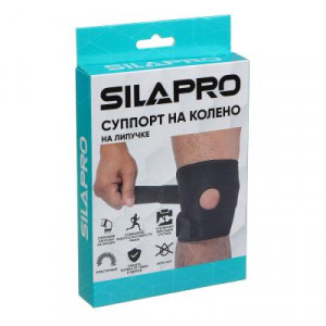 SILAPRO Суппорт на колено, на липучке, 50х15см, полиэстер, неопрен
