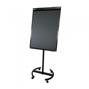 Флипчарт магнитно-мелов. на роликах 100x70 см черный 827606