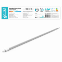 Gauss св-к св/д линейный 24W(2500lm) 4000К 4K IP65 1277x29x29 COMPACT матовый соед в линию 843424224