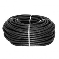 EKF PROxima Труба гофр. ПНД Plast с зондом d20мм (25м.) черная tpnd-20-25m