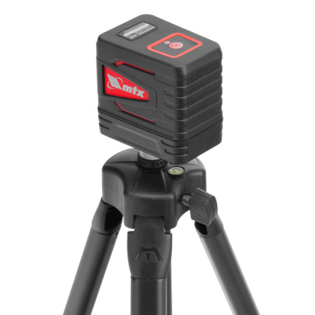 Лазерный уровень QBC RED Pro SET, 10 м, красный луч, батарейки, штатив MTX