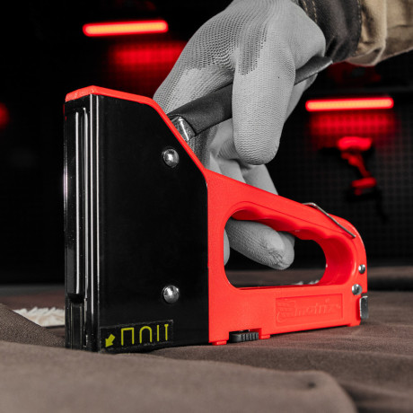 Степлер мебельный 4-функциональный пластиковый, тип скобы: 53, 28, 300, 500, 6-14 мм Matrix