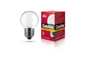 Camelion D E27 40W шар матовая 40/D/FR/E27
