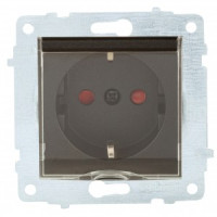 OVIVO мех. роз. СУ 1 мест. (земля, шторки, крышка) черный металлик (ко всем рамкам) 600-000317-243