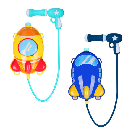 SILAPRO Водный пистолет-рюкзак Ракета, 2л, пистолет 23х13, рюкзак 27х20см, PP, 2 вида