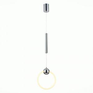 ST LUCE Подвес св/д 15W(1500lm) 3000K 2K 250x250x1200 Хром/Белый,Хром SL1578.103.01