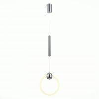 ST LUCE Подвес св/д 15W(1500lm) 3000K 2K 250x250x1200 Хром/Белый,Хром SL1578.103.01