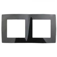 ЭРА 12 рамка СУ 2 мест. черный, 12-5002-06 1353