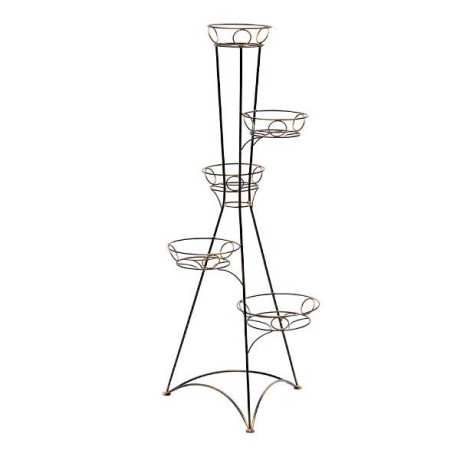 Подставка для цветов "Вышка Классика 5" медный