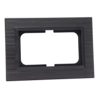 OVIVO Рамка СУ для 2-ой роз QUANTUM без земл., антрацит, 405-350000-267