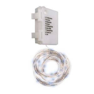 ФАЗА Гирлянда DC-G03-120W, 120 бел. microLED, 12.1 м., 8 реж., 3xAA .5047839