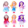 ИГРОЛЕНД Кукла шарнирная 15 см, 6,5х4,5х16см, ABS, PP, полиэстер, 6 дизайнов