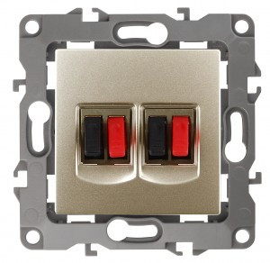 ЭРА 12 мех. роз. СУ аудио, двойная, шампань, автоклеммы 12-3112-04 3765