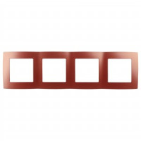ЭРА 12 рамка СУ 4 мест., охра, 12-5004-24 0017