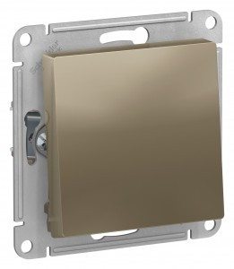 Systeme Electric AtlasDesign мех. выкл.(перекл. проходной) СУ 1 кл. шампань(пл.осн.) ATN000561(10!)