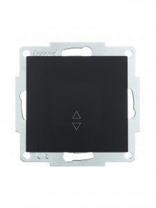 Lezard VESNA мех. выкл. СУ 1 кл. 10А (проходн.) черный бархат (корп. ABS)  742-4288-105