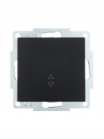 Lezard VESNA мех. выкл. СУ 1 кл. 10А (проходн.) черный бархат (корп. ABS)  742-4288-105