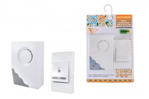 TDM звонок народный ЗББ-Н-11/4-32М (беспр., бат., блистер, 32мелодии, кнопка, 2хААА) SQ1901-0109