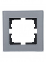 Lezard VESNA рамка акрил СУ 1 мест., гориз., асфальт матовый 742-M6980-146