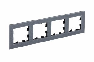 Systeme Electric AtlasDesign Nature рамка СУ 4 мест. мрамор айс грей ATN343204