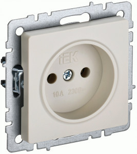 IEK BRITE мех. роз. СУ 1 мест. (штор.) 10А РС10-1-0-БрКр бежевый BR-R10-10-K10