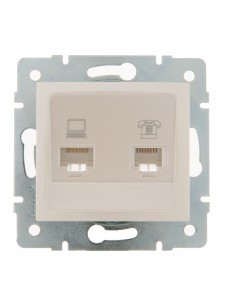 Lezard KARINA мех. роз. СУ 2 мест. комп.+ тел. жемчужно-бел. перламутр (корп. ABS) 707-3088-143