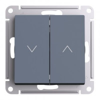 Systeme Electric AtlasDesign мех. выкл. СУ 2 кл. жалюзи, 10А, ГРИФЕЛЬ ATN000719 (5!)