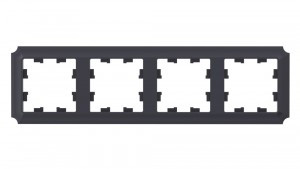 Systeme Electric AtlasDesign ANTIQUE рамка СУ 4 мест. КАРБОН ATN101004 (5!)