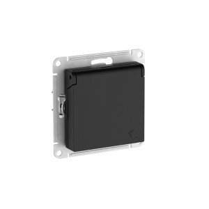 Systeme Electric ATLASDESIGN мех. роз. СУ 1 мест. (земля)шт,крыш,16А(автоклем)КАРБОН ATN001046S (5!)