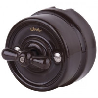 Werkel выкл. ОУ на 4 положения 2 кл. Retro (коричневый) Ретро керамика ( a036802)W5620014 a051052