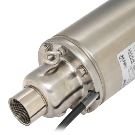 Скважинный насос DWS-4-150, винтовой, диаметр 4", 1300 Вт, 2000 л/ч, напор 150 м Denzel