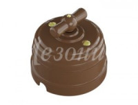 МЕЗОНИНЪ РЕТРО УСАДЬБА выкл. ОУ проходн. поворотный (2 кл.) какао ABS-пластик IP20 GE30404-70