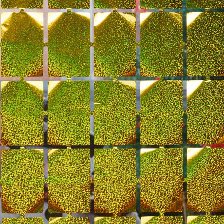 Занавес 9222-23-1 из фольги "Прямоугольник" 1*1,8м Золотой  (600)