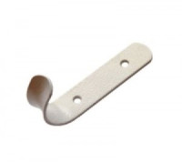 Крючок-вешалка мебельн 1-рожк Домарт белый антик (50)