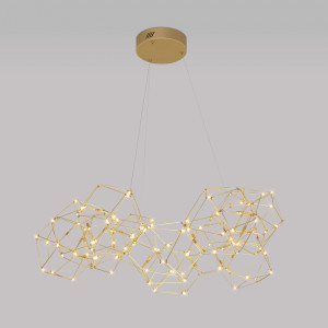 Eurosvet св-к подвес. LED 55W 3000K 3114lm 850х930х1500 мет медный Uma 90169/12 Умный дом a061153