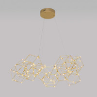 Eurosvet св-к подвес. LED 55W 3000K 3114lm 850х930х1500 мет медный Uma 90169/12 Умный дом a061153