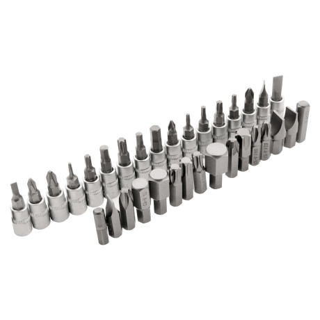 Набор инструментов 82 предмета, CrV, 1/2", 1/4" Сибртех