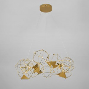 Eurosvet св-к св/д подвесной 53W 4922lm 3000K 930х850х2000 мет. медь Uma Умный дом 90369/12 a065034