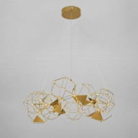 Eurosvet св-к св/д подвесной 53W 4922lm 3000K 930х850х2000 мет. медь Uma Умный дом 90369/12 a065034