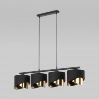 TK Lighting Св-к подвесной 4x40W E27 IP20 950x200x1100 зол/черн/ткань 4825 Grant Black a066422